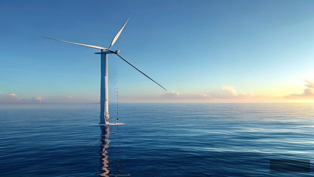 Çin'in 16 MW'lık gergi ayaklı yüzer rüzgar türbini denizde