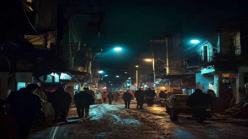 Akhisar'da elektrik kesintisi nedeniyle karanlık sokaklar