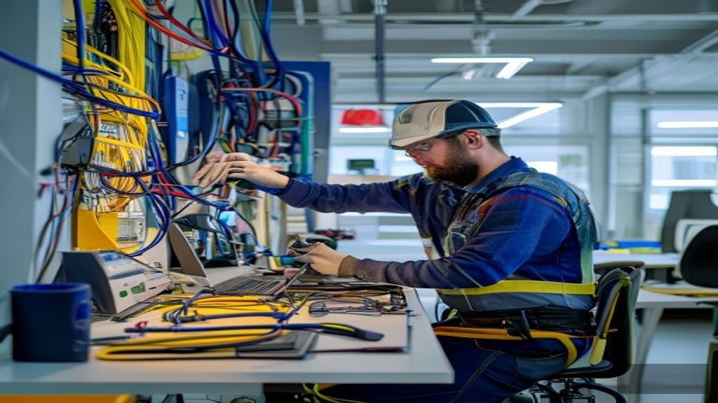 Elektrik kurulum hizmeti veren teknisyen